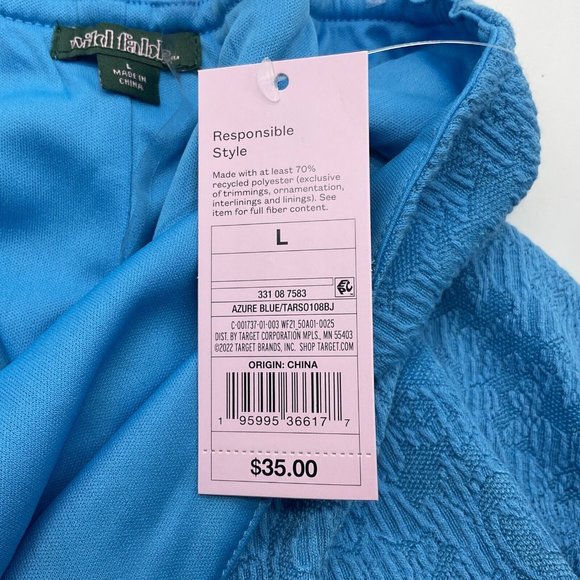 Wild Fable Women's Sleeveless Side Slit Bodycon Mini Dress Large Azure B… - Picture 5 of 7